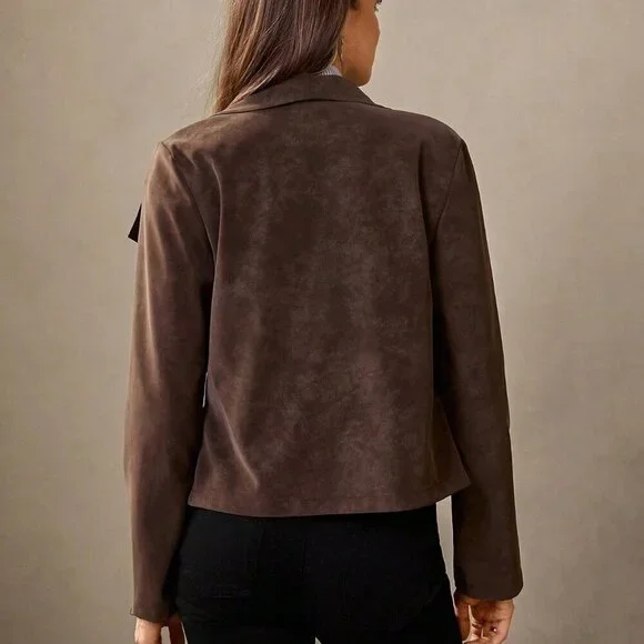chocolate brown western Boho Vibe casual jacket - Picture 5 of 8